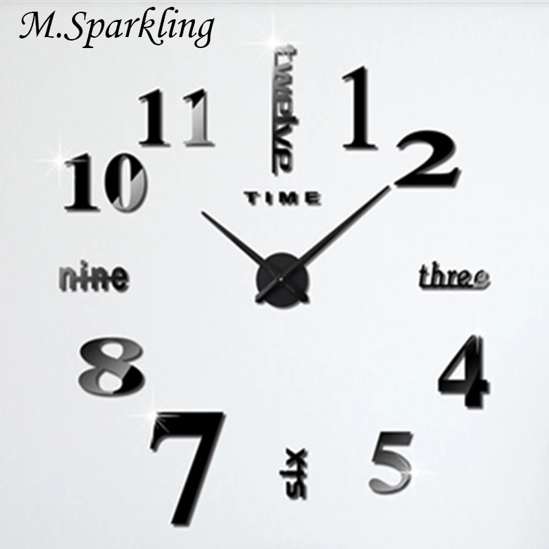 2017 New Fashion 3D Big Size Wall Clock Mirror Sticker DIY Home Decoration Meetting Room Modern Design Wall Clock Hanging Watch
2017 New Fashion 3D Big Size Wall Clock Mirror Sticker DIY Home Decoration Meetting Room Modern Design Wall Clock Hanging Watch