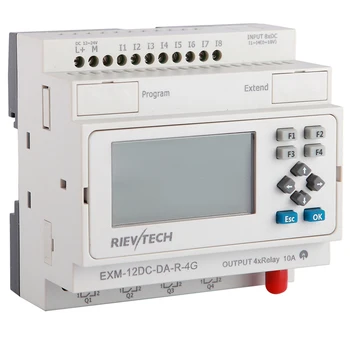 GSM/SMS/GPRS PLC,ideal solution for remote control& monitoring &alarming applications ,intelligent controller EXM-12DC-DA-R-4G
GSM/SMS/GPRS PLC,ideal solution for remote control& monitoring &alarming applications ,intelligent controller EXM-12DC-DA-R-4G