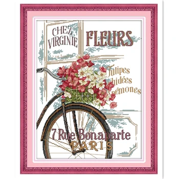Flowers And Bicycle 11CT 14CT Printed On Canvas Painting Needlework Chinese Counted Cross Stitch Pattern Embroidery Cross Set
Flowers And Bicycle 11CT 14CT Printed On Canvas Painting Needlework Chinese Counted Cross Stitch Pattern Embroidery Cross Set