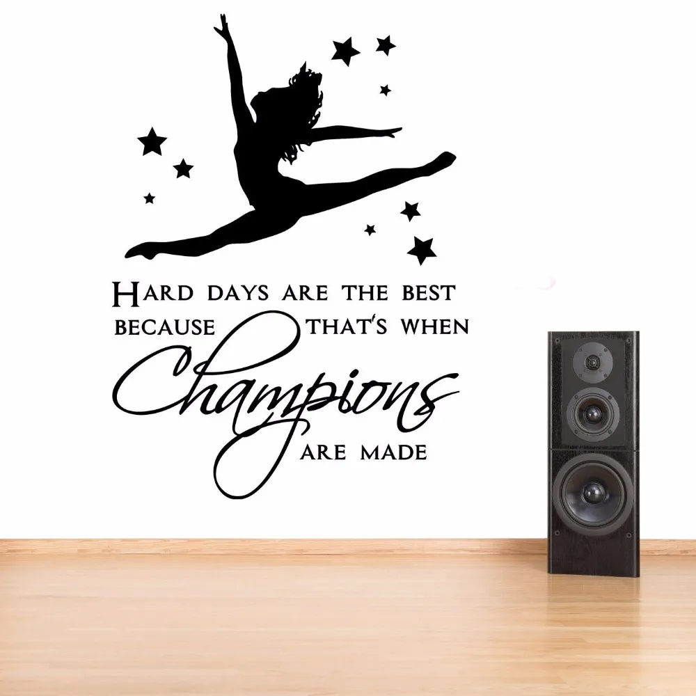 Vinyl Wall Art Removable Gymnastic Girls Bedroom Quote Wall Decal Kids Room Girl Dancing With Stars Stickers Home Decor AY451
Vinyl Wall Art Removable Gymnastic Girls Bedroom Quote Wall Decal Kids Room Girl Dancing With Stars Stickers Home Decor AY451