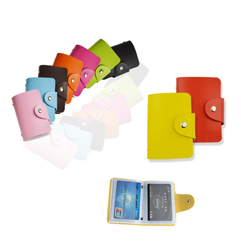 Fashion PU Leather Bag Function 24 Bits Card Case Business Card Holder Men Women Credit Passport Card Bag Wallet
Fashion PU Leather Bag Function 24 Bits Card Case Business Card Holder Men Women Credit Passport Card Bag Wallet