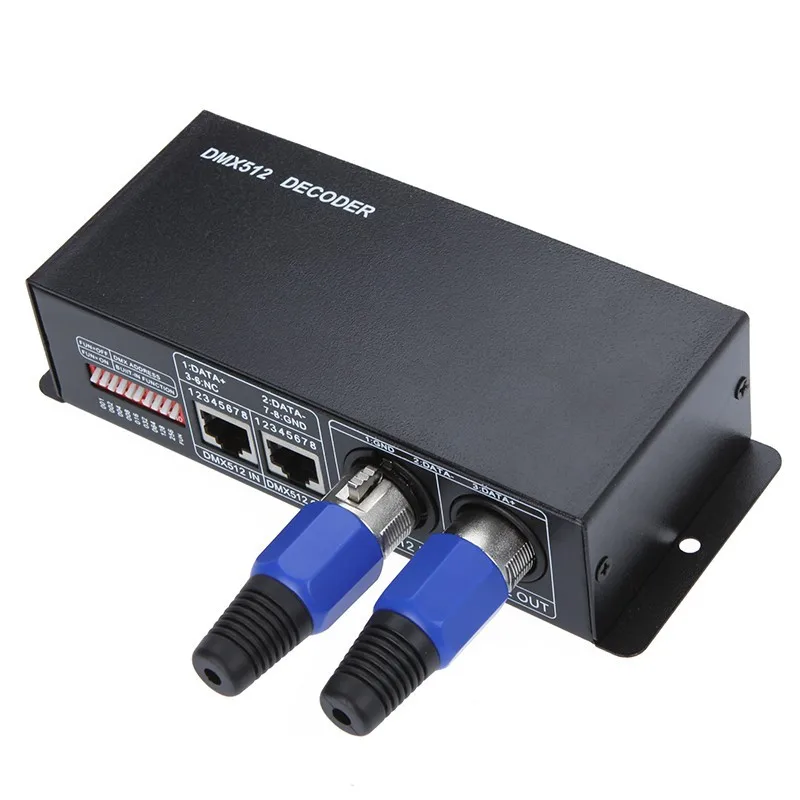 DC 12V-24V 3 Channel DMX Decoder LED Controller for RGB 5050 3528 LED Strip Light
DC 12V-24V 3 Channel DMX Decoder LED Controller for RGB 5050 3528 LED Strip Light