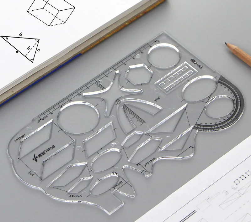 Multifunctional Middle School Students'mathematical Template Ruler Drawing Ruler Geometric Template Ruler Functional Graphic Rul
Multifunctional Middle School Students'mathematical Template Ruler Drawing Ruler Geometric Template Ruler Functional Graphic Rul
