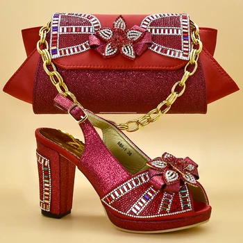 Mature Italian Design Shoes With Matching Bags Latest Rhinestone African Women Shoes and Bag Set For Sale Wedding Red Color
Mature Italian Design Shoes With Matching Bags Latest Rhinestone African Women Shoes and Bag Set For Sale Wedding Red Color