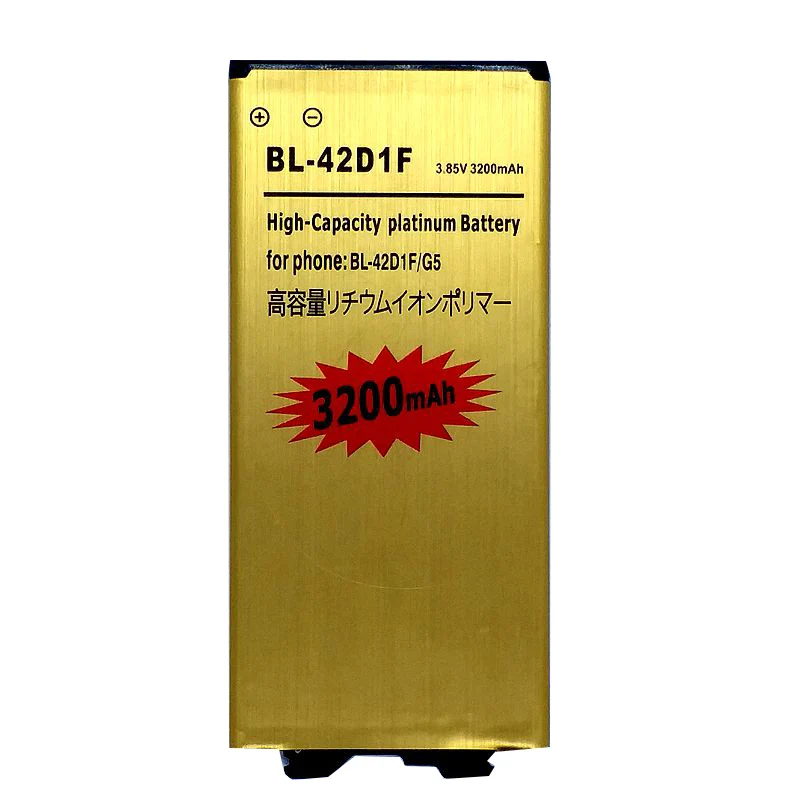 Replacment Phone Battery for LG G5 H868 H860N H860 F700K H850 H830 H820 VS987 BL-42D1F Accumulator Bateria
Replacment Phone Battery for LG G5 H868 H860N H860 F700K H850 H830 H820 VS987 BL-42D1F Accumulator Bateria