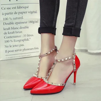 New Women Pumps Summer Fashion Sexy Rivets Pointed Toe Wedding Party High Heeled Shoes Woman Sandals Zapatos Mujer
New Women Pumps Summer Fashion Sexy Rivets Pointed Toe Wedding Party High Heeled Shoes Woman Sandals Zapatos Mujer