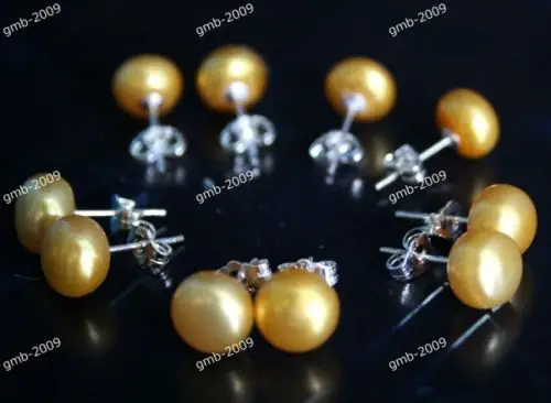 hot sell new - Hot sale new Style >>>> 5 Pairs 7-8mm Natural Golden Freshwater Pearl 925 Sterling Silver Stud Earrings
hot sell new - Hot sale new Style >>>> 5 Pairs 7-8mm Natural Golden Freshwater Pearl 925 Sterling Silver Stud Earrings