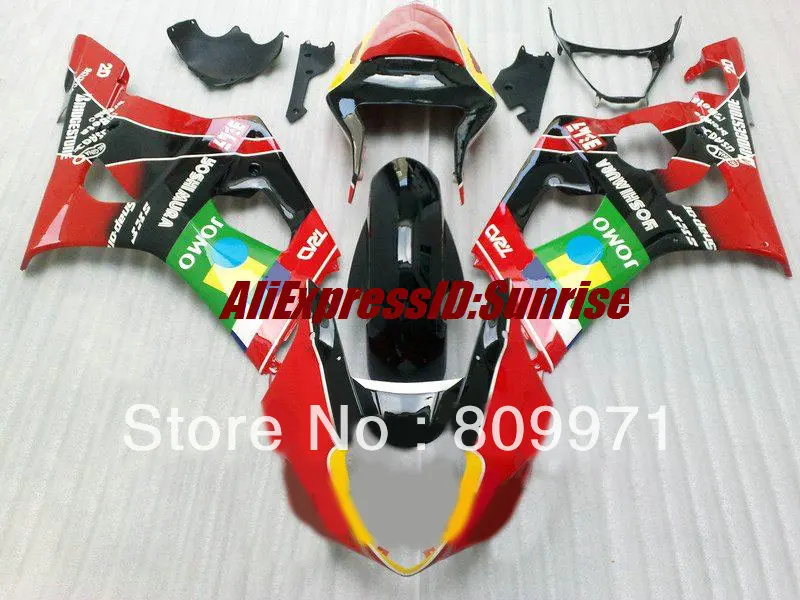 Colorful Red black Fairing kit for SUZUKI GSXR1000 2003 2004 GSX-R1000 GSXR1000 K3 03 04 Injection mold Fairings set+gifts
Colorful Red black Fairing kit for SUZUKI GSXR1000 2003 2004 GSX-R1000 GSXR1000 K3 03 04 Injection mold Fairings set+gifts