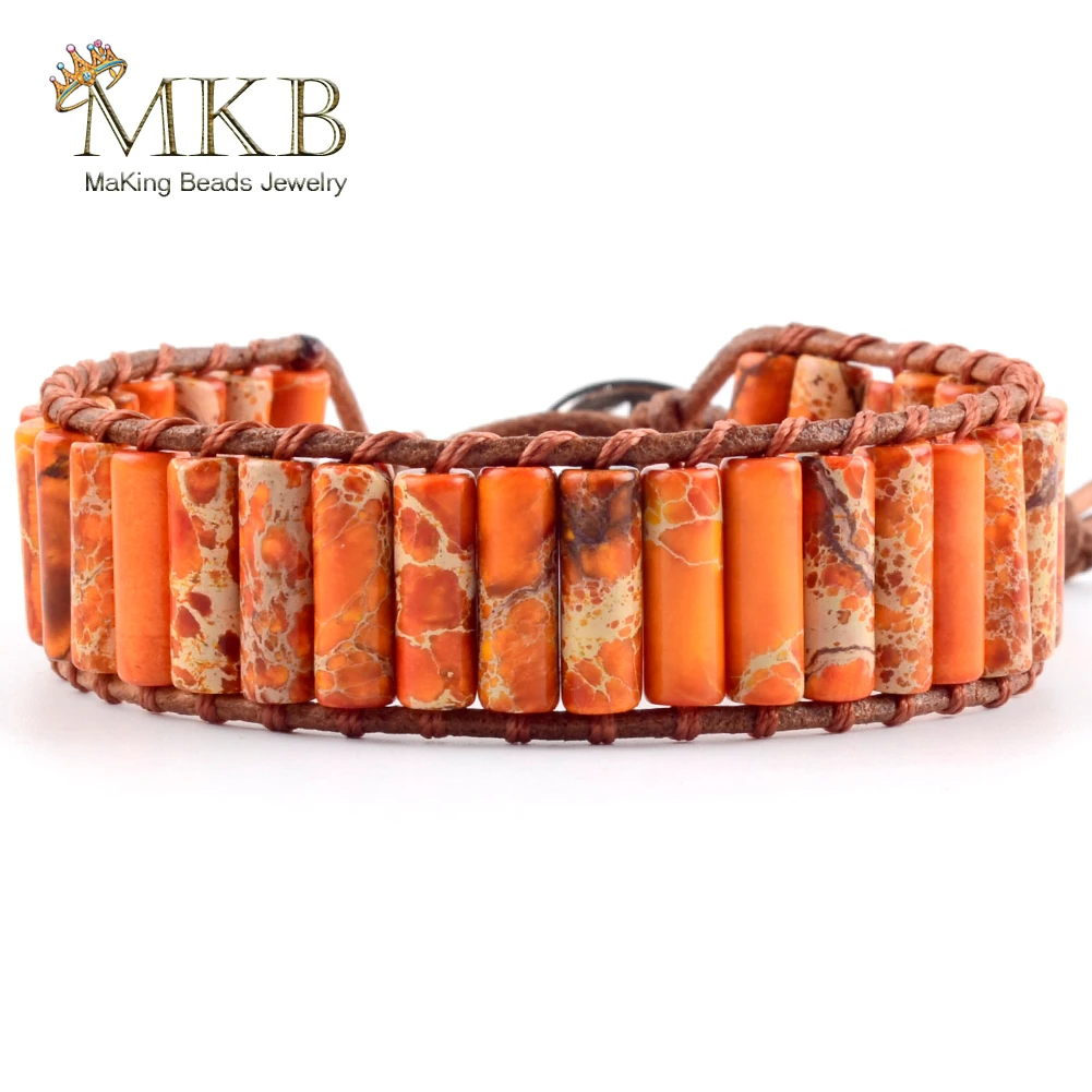 Chakra Bracelet Jewelry Handmade Natural Stone Tube Beads Leather Wrap Bracelet Couples Bracelets Creative Gifts
Chakra Bracelet Jewelry Handmade Natural Stone Tube Beads Leather Wrap Bracelet Couples Bracelets Creative Gifts