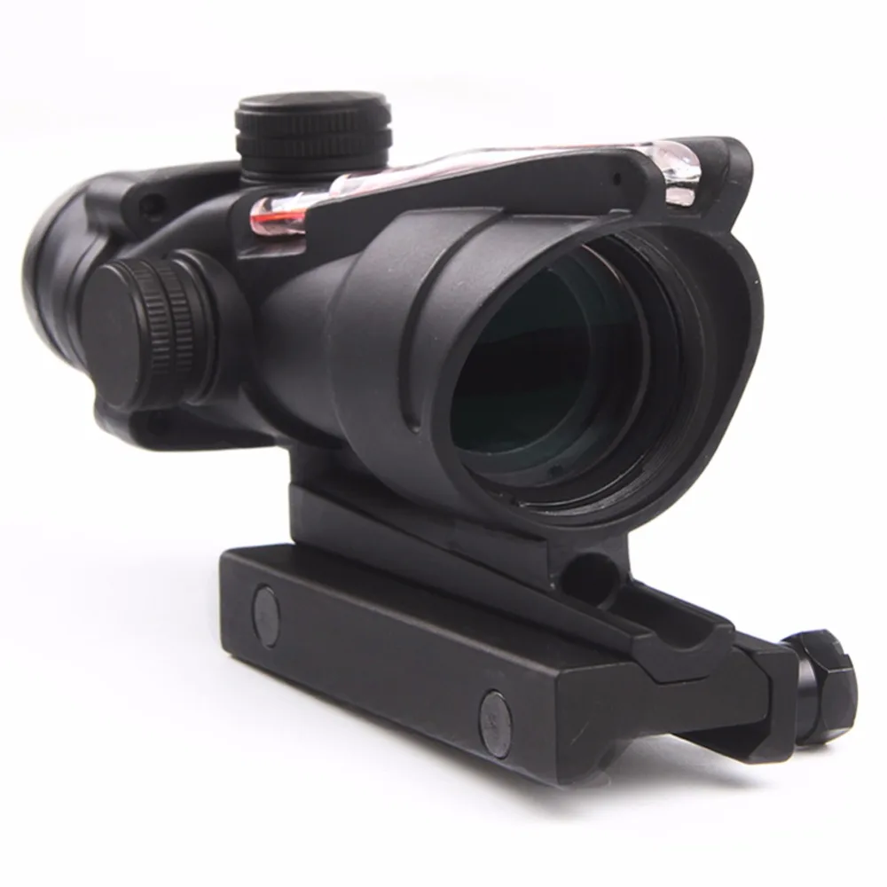 ACOG 4x32 rifle scope Optics Sight Red Fiber Optical Scope Duel Illuminated AirRiflescope weapon telescope sight for shotgun
ACOG 4x32 rifle scope Optics Sight Red Fiber Optical Scope Duel Illuminated AirRiflescope weapon telescope sight for shotgun