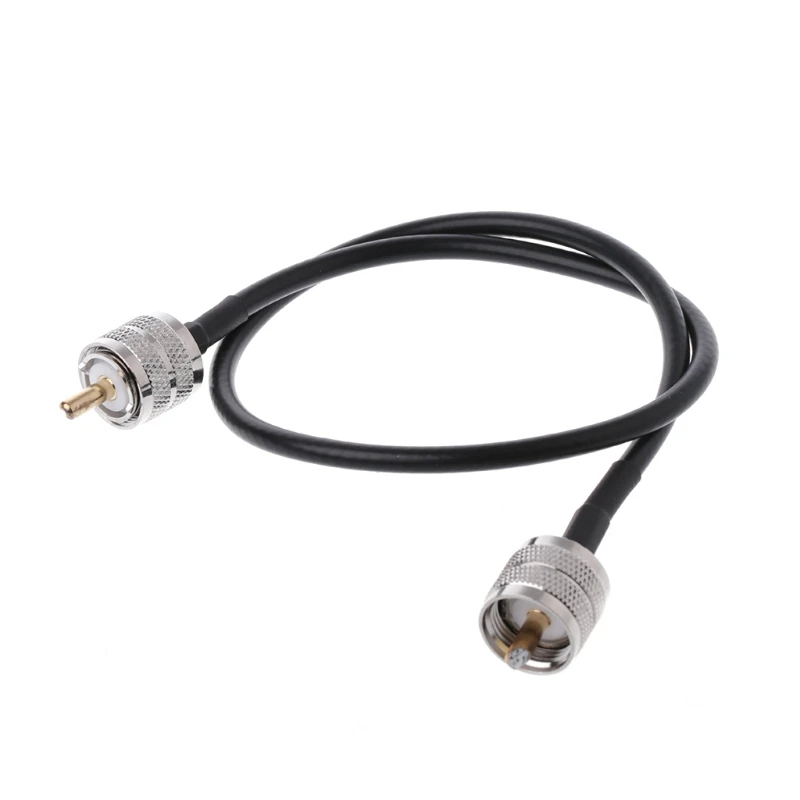RF коаксиальный кабельный разъем UHF PL259 штекер к RG58 ОТРЕЗОК кабеля 50 см L15|uhf connector|uhf