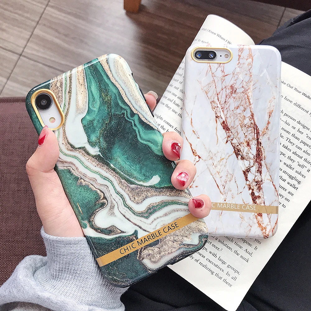 SUYACS Classical Marble Phone Case For iPhone 7 8 Plus X XS Max XR 6 6s Electroplate Gold Bar Dream Ocean Soft IMD Back Cover
SUYACS Classical Marble Phone Case For iPhone 7 8 Plus X XS Max XR 6 6s Electroplate Gold Bar Dream Ocean Soft IMD Back Cover