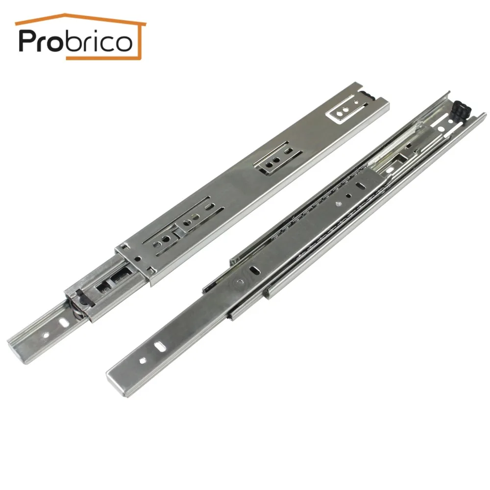 Probrico 1 Pair 12" Ball Bearing Drawer Slide Rail Kitchen Furniture Steel Full Extension Guide Glide Heavy Duty DSHH30-12
Probrico 1 Pair 12" Ball Bearing Drawer Slide Rail Kitchen Furniture Steel Full Extension Guide Glide Heavy Duty DSHH30-12