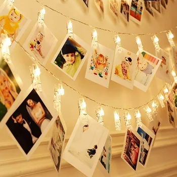 LED String Lights Christmas Party Home Decoration 1.5M 3M 4.5M Photos Clip Holder Gardland Battery Powered Birthday Fairy Lights
LED String Lights Christmas Party Home Decoration 1.5M 3M 4.5M Photos Clip Holder Gardland Battery Powered Birthday Fairy Lights