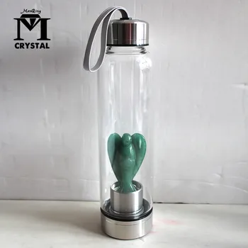 Natural Aventurine Crystal Angel Glass Water Bottle Point Wand Infused Elixir Cup Glass Water Bottle healing Gem Elixir Water 
Natural Aventurine Crystal Angel Glass Water Bottle Point Wand Infused Elixir Cup Glass Water Bottle healing Gem Elixir Water
