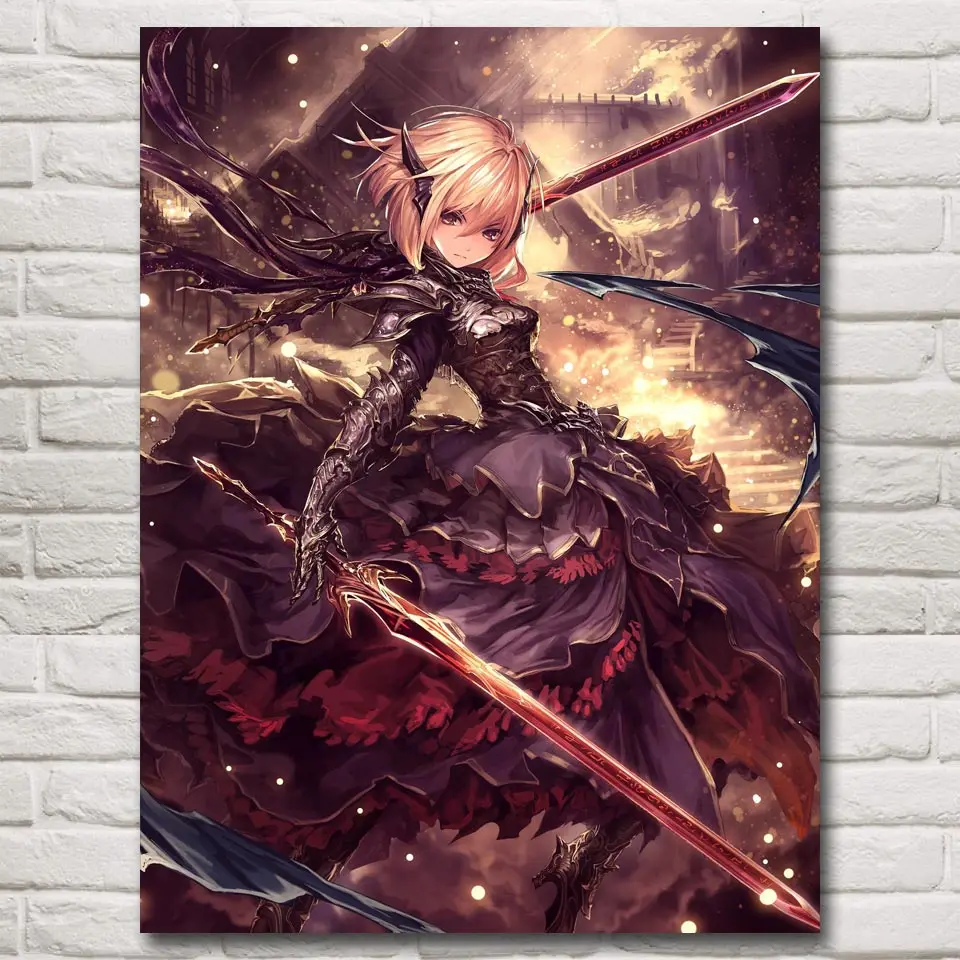FOOCAME Anime Girls Shingeki no Bahamut Armor Game Art Silk Poster Prints Home Wall Decor Painting 12x16 18x24 24X32 Inches
FOOCAME Anime Girls Shingeki no Bahamut Armor Game Art Silk Poster Prints Home Wall Decor Painting 12x16 18x24 24X32 Inches
