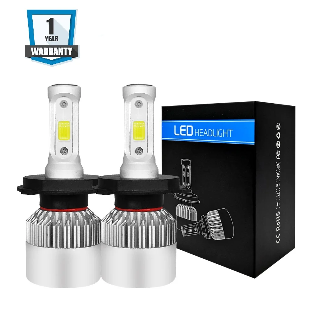 Car Light S2 H4 H7 H1 COB LED Headlight Bulbs H11 H13 12V 9005 9006 H3 9004 9007 HB4 72W 8000LM Car LED lamp Fog Light 6500K
Car Light S2 H4 H7 H1 COB LED Headlight Bulbs H11 H13 12V 9005 9006 H3 9004 9007 HB4 72W 8000LM Car LED lamp Fog Light 6500K