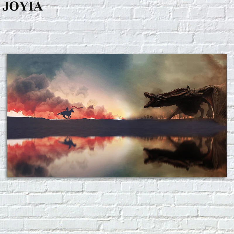 Game Of Thrones Silk Poster TV Show Anniversary Prints Art Dragon Dracarys Fire War Season 7 8 Picture Large Abstract Posters
Game Of Thrones Silk Poster TV Show Anniversary Prints Art Dragon Dracarys Fire War Season 7 8 Picture Large Abstract Posters