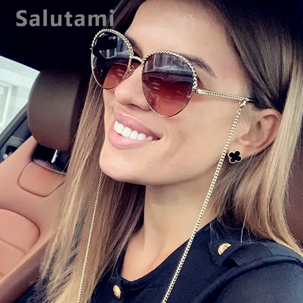 Alloy No Chic Chain Round Sunglasses For Women 2019 Luxury Brand Cat Eye Sun Glasses Frame Female Gold Clear Lens Eyeglasses
Alloy No Chic Chain Round Sunglasses For Women 2019 Luxury Brand Cat Eye Sun Glasses Frame Female Gold Clear Lens Eyeglasses