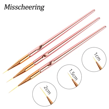 3Pcs/set Nail Art Lines Painting Brush Rose Gold Handle Flower Line Grid Stripe Drawing Pen UV Gel Polish Manicure Brushes Tools
3Pcs/set Nail Art Lines Painting Brush Rose Gold Handle Flower Line Grid Stripe Drawing Pen UV Gel Polish Manicure Brushes Tools
