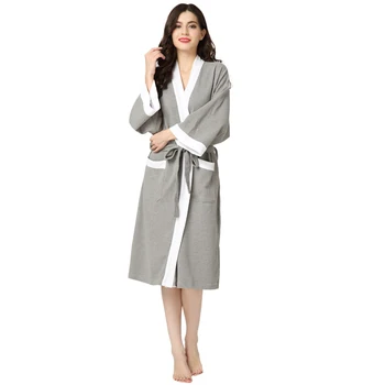 Aibrou Casual Cotton Bathobe Female Classical Nightgowns Girl Kimono Pajama Breathable Sleepwear Women Soild Color Pijama
Aibrou Casual Cotton Bathobe Female Classical Nightgowns Girl Kimono Pajama Breathable Sleepwear Women Soild Color Pijama