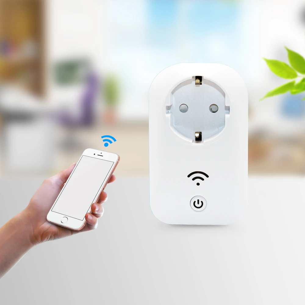 Boutique experience Smart home EU 16A WiFi plug Socket Wireless wall socket wifi plug Remote EU socket plug By smart cell phone
Boutique experience Smart home EU 16A WiFi plug Socket Wireless wall socket wifi plug Remote EU socket plug By smart cell phone