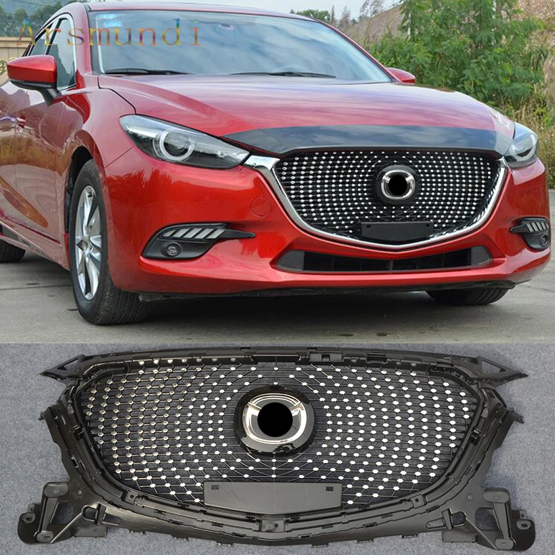 Auto accessories Fit For Mazda 3 Axela 2017-2018 ABS Chrome Front Bumper Grille Grill Cover Trim Modified 1 set
Auto accessories Fit For Mazda 3 Axela 2017-2018 ABS Chrome Front Bumper Grille Grill Cover Trim Modified 1 set