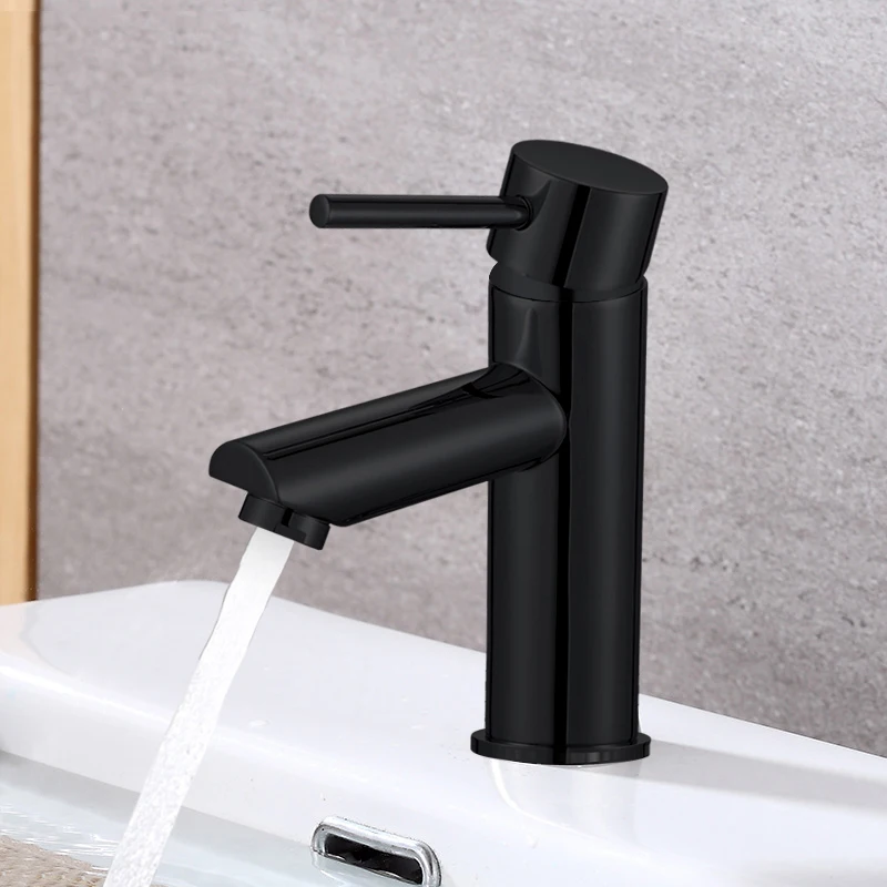 Matt Black Single Handle Bathroom Basin Faucets Cold and Hot Mixer Basin Sink Tap Black Water Kitchen Faucet 110152
Matt Black Single Handle Bathroom Basin Faucets Cold and Hot Mixer Basin Sink Tap Black Water Kitchen Faucet 110152
