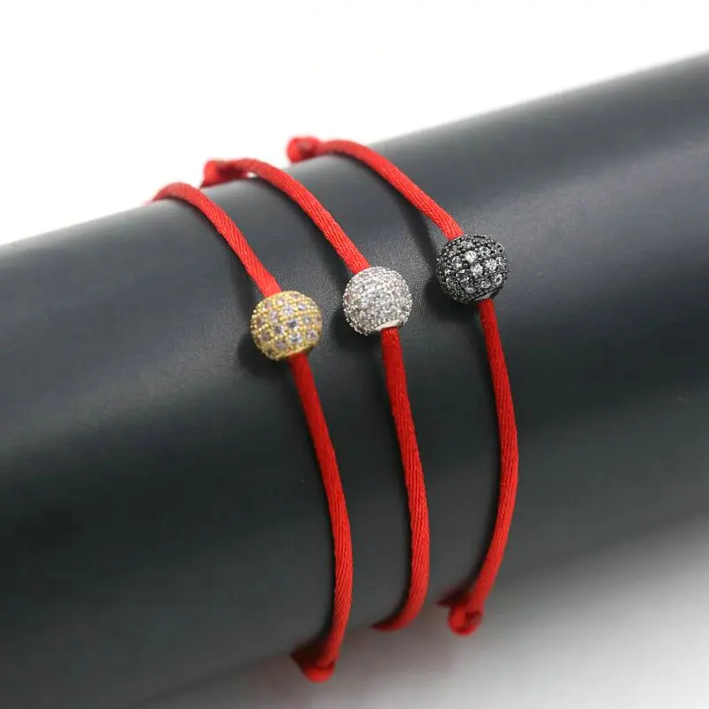 Minimalism Gold Color Inlay Micro Pave CZ Balls 8MM Bracelets For Men Women Thick Red Thread Rope Love Distance His Her Bracelet
Minimalism Gold Color Inlay Micro Pave CZ Balls 8MM Bracelets For Men Women Thick Red Thread Rope Love Distance His Her Bracelet