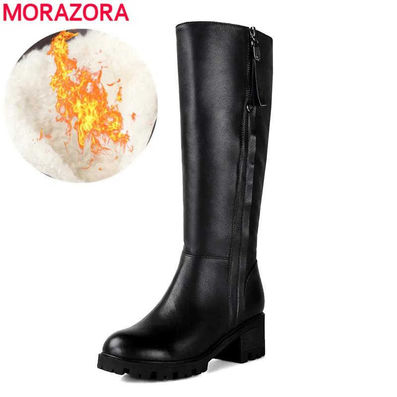 MORAZORA 2020 Russia warm winter snow boots women genuine leather fashion shoes round toe platform knee high boots wholesale
MORAZORA 2020 Russia warm winter snow boots women genuine leather fashion shoes round toe platform knee high boots wholesale
