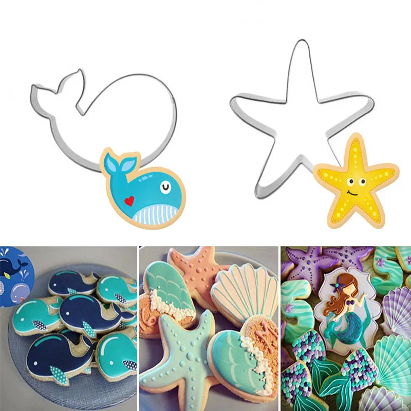 3D Stainless Steel Seabed Animals Whale/Starfish Cookie Cutter Pastry Fondant Cake Biscuit Mold Wedding Cake Decorating Tool
3D Stainless Steel Seabed Animals Whale/Starfish Cookie Cutter Pastry Fondant Cake Biscuit Mold Wedding Cake Decorating Tool