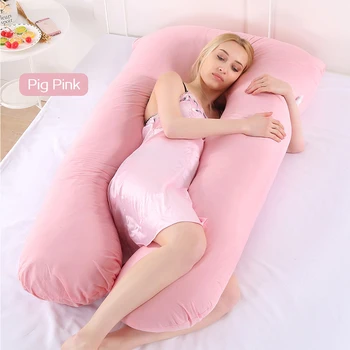 1.3kg Comfortable Pregnancy Pillows Large U Shaped Maternity Pillow Wasit Support Cartoon Bed Body Pillow for Pregnant Women