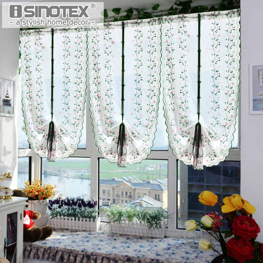 1PCS Roman Window Curtain Tulle Embroidered Voile Sheer Fresh Curtains For Kitchen Living Room Screening
1PCS Roman Window Curtain Tulle Embroidered Voile Sheer Fresh Curtains For Kitchen Living Room Screening