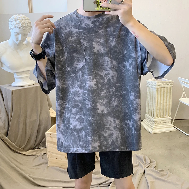 Summer New Camo T Shirt Men Fashion Printed Casual Short-sleeved Tshirt Man Streetwear Trend Wild Hip-hop Loose Cotton T-shirt
Summer New Camo T Shirt Men Fashion Printed Casual Short-sleeved Tshirt Man Streetwear Trend Wild Hip-hop Loose Cotton T-shirt