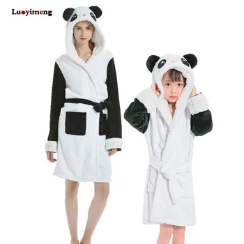 Women Kids Panda Bathroben For Girls Pajmaas Winter Warm Thick Unicorn Bath Robe Animal Hooded Dressing Gown Baby Boys Sleepwear
Women Kids Panda Bathroben For Girls Pajmaas Winter Warm Thick Unicorn Bath Robe Animal Hooded Dressing Gown Baby Boys Sleepwear