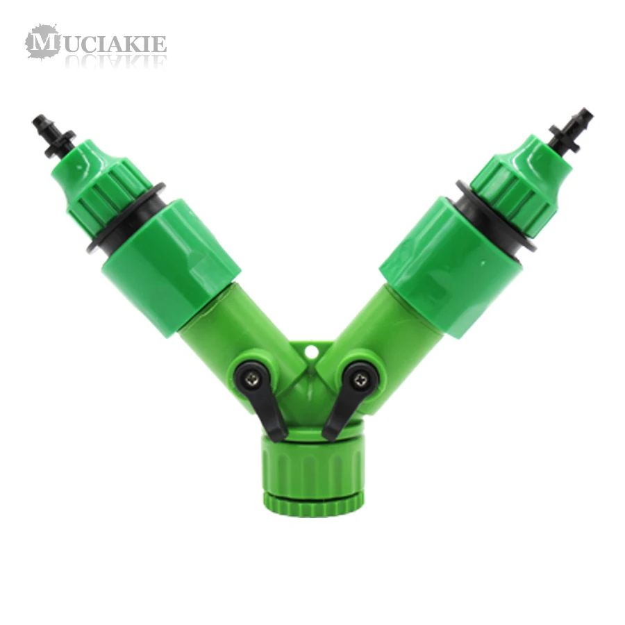MUCIAKIE 1PC Y-typed 1/2'' 3/4'' Female Thread to 8mm 4mm Garden Water Connector Splitter with Valve Irrigation Adaptor
MUCIAKIE 1PC Y-typed 1/2'' 3/4'' Female Thread to 8mm 4mm Garden Water Connector Splitter with Valve Irrigation Adaptor