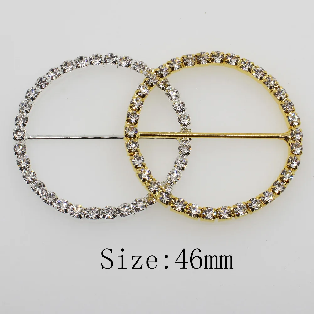 Shiny 10pc Round 46MM Rhinestone Buckle Diamante Ribbon Slider Wedding Invitation card Decoration clothing buckle metal crystal
Shiny 10pc Round 46MM Rhinestone Buckle Diamante Ribbon Slider Wedding Invitation card Decoration clothing buckle metal crystal