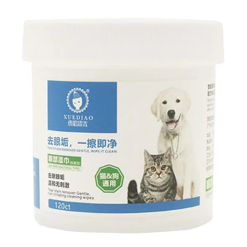120pc Pet Eye Wet Wipes Dog Cleaning Paper Towels Cat Tear Stain Remover Wipes Grooming Supplies
120pc Pet Eye Wet Wipes Dog Cleaning Paper Towels Cat Tear Stain Remover Wipes Grooming Supplies