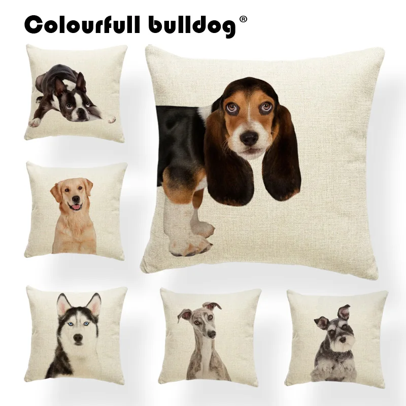 Realistic Cushion Cover Bull Terrier Pillow Covers Retro Settee Holiday Gift Throw Pillow 17.7inch Polyester / Cotton Designer
Realistic Cushion Cover Bull Terrier Pillow Covers Retro Settee Holiday Gift Throw Pillow 17.7inch Polyester / Cotton Designer