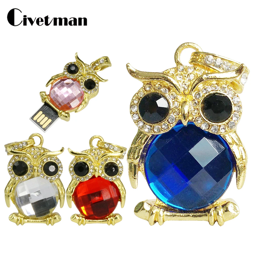 New Arrival Mini Crystal Owl USB Flash Drive Pen Drive 64GB 32GB 16GB 8GB 4GB USB 2.0 Real Capacity Memory Stick Disk with Chain 
New Arrival Mini Crystal Owl USB Flash Drive Pen Drive 64GB 32GB 16GB 8GB 4GB USB 2.0 Real Capacity Memory Stick Disk with Chain