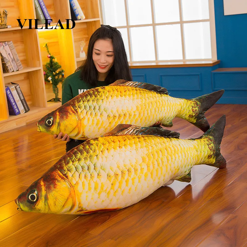 VILEAD 3D Simulation Cushion Carp Fish Sleeping Cotton Throw Pillow Doll Plush Toys Home Sofa Car Seat Decoration Christmas Gift
VILEAD 3D Simulation Cushion Carp Fish Sleeping Cotton Throw Pillow Doll Plush Toys Home Sofa Car Seat Decoration Christmas Gift