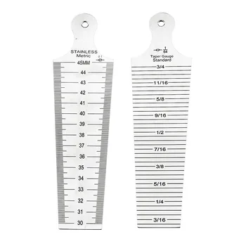 30-45/45-60mm High Precision Stainless Steel Gap Ruler Metric/Inch Wedge Taper Feeler Gauge Aperture Gauge
30-45/45-60mm High Precision Stainless Steel Gap Ruler Metric/Inch Wedge Taper Feeler Gauge Aperture Gauge