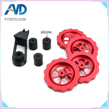 Silicone Solid Spacer And Bed Mount Strain Relief Bracket + Red Knob Leveler M4 Thread Twist Leveling For CR-10/CR10S Ender-3
Silicone Solid Spacer And Bed Mount Strain Relief Bracket + Red Knob Leveler M4 Thread Twist Leveling For CR-10/CR10S Ender-3