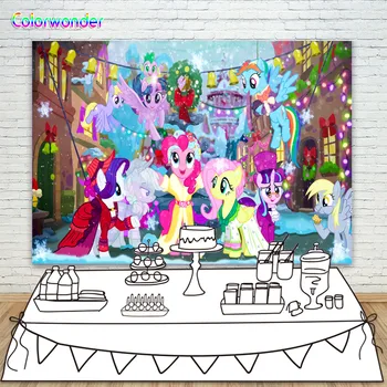 My Little Pony Photography Backdrop Fantasy Christmas Street Lights Flashing Background For Baby Merry Christmas Party Banner
My Little Pony Photography Backdrop Fantasy Christmas Street Lights Flashing Background For Baby Merry Christmas Party Banner