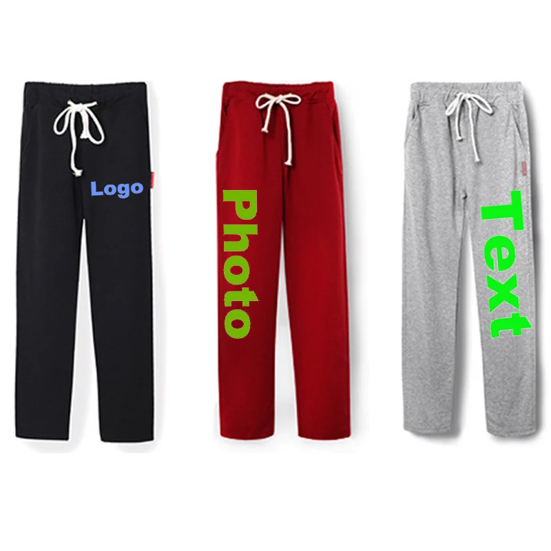Oversized Elastic Waist Drawstring Men Pants Solid Black Custom Logo Photo Text Printed Loose Male sweatpants DIY Punk Trouzers
Oversized Elastic Waist Drawstring Men Pants Solid Black Custom Logo Photo Text Printed Loose Male sweatpants DIY Punk Trouzers