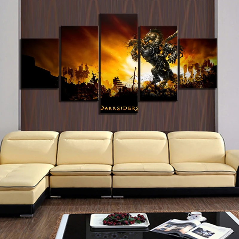5 Piece Fantasy Art Paintings Darksiders 2 Video Game Posters Death Picture Canvas Paintings Wall Art for Home Decor
5 Piece Fantasy Art Paintings Darksiders 2 Video Game Posters Death Picture Canvas Paintings Wall Art for Home Decor