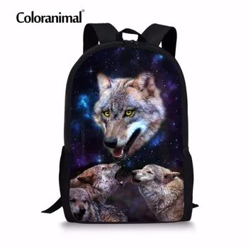 Coloranimal School Bag for Girl Teenagers Cool Animal Wolf Print Children Mochila Infant Kids Backpack Boys Universe Schoolbags
Coloranimal School Bag for Girl Teenagers Cool Animal Wolf Print Children Mochila Infant Kids Backpack Boys Universe Schoolbags