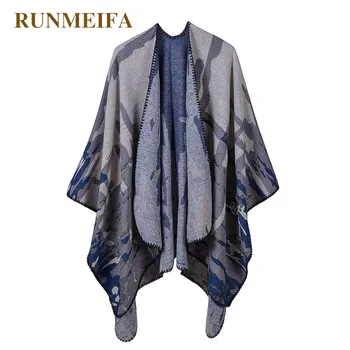 RUNMEIFA Winter Warm Shawl For Women Camouflage Capes Two Sides Wear Femme Knitted Acrylic Cloak Thick Simulated Cashmere Poncho
RUNMEIFA Winter Warm Shawl For Women Camouflage Capes Two Sides Wear Femme Knitted Acrylic Cloak Thick Simulated Cashmere Poncho