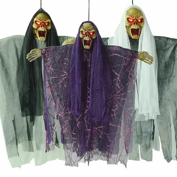 Cosplay Halloween pendant witch haunted house decoration electric voice-activated hanging ghosts horror toy horror props skull
Cosplay Halloween pendant witch haunted house decoration electric voice-activated hanging ghosts horror toy horror props skull