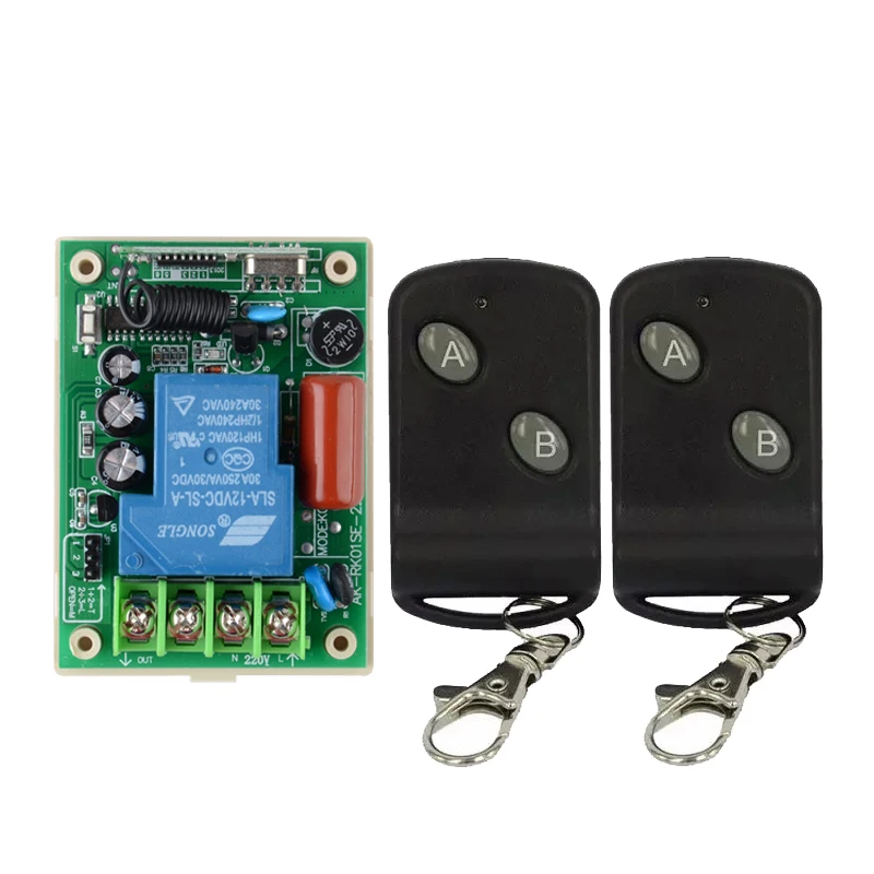 AC 220V 30A Relay Receiver Remote Control Switch Wireless High Load LED Waterpump Motor Power Remote ON OFF Controller Learning
AC 220V 30A Relay Receiver Remote Control Switch Wireless High Load LED Waterpump Motor Power Remote ON OFF Controller Learning